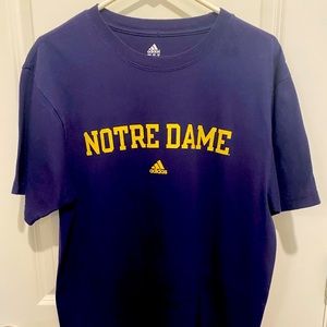 NOTRE DAME ADIDAS T-Shirt. Size Large. Never worn. NWOT’s